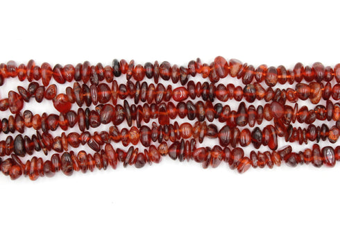 Orange Garnet Gemstone Beads, 4x6mm, Chip Beads